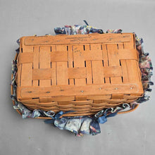 Load image into Gallery viewer, Longaberger Basket w/ Liner &amp; Protector (~6x15x10)
