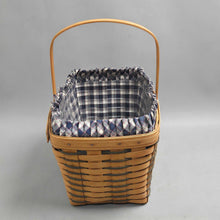 Load image into Gallery viewer, Longaberger Heartland Medium Market Basket #10545 w/ Liner &amp; Insert (8x14.5x10)
