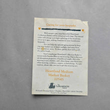 Load image into Gallery viewer, Longaberger Heartland Medium Market Basket #10545 w/ Liner &amp; Insert (8x14.5x10)
