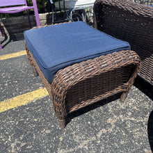 Load image into Gallery viewer, Brown Wicker Ottoman (16x30x20)
