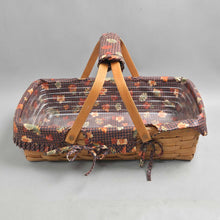 Load image into Gallery viewer, Longaberger Medium Gathering Basket #2400CO w/ Liner &amp; Insert (5x18x12)
