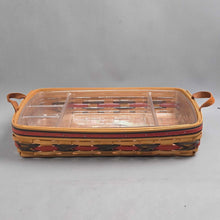 Load image into Gallery viewer, Longaberger 2000 Hostess Serving Tray w/ Insert (4x19.5x14) (As-Is)
