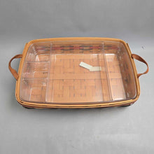 Load image into Gallery viewer, Longaberger 2000 Hostess Serving Tray w/ Insert (4x19.5x14) (As-Is)
