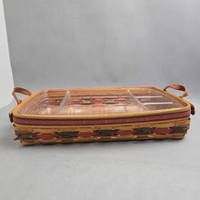 Load image into Gallery viewer, Longaberger 2000 Hostess Serving Tray w/ Insert (4x19.5x14) (As-Is)
