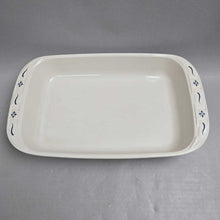 Load image into Gallery viewer, Longaberger Woven Tradition Heritage Blue Baking Dish (16x9.5) (As-Is)
