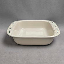 Load image into Gallery viewer, Longaberger Heritage Traditions Green Square Baking Dish (2.5x8x8)
