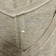 Load image into Gallery viewer, Eileen Fisher Olive Linen V-Neck Dolman Sleeve Top (XL)
