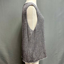 Load image into Gallery viewer, Eileen Fisher Navy Marled Sleeveless Knit Top (XL)
