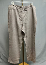 Load image into Gallery viewer, Eileen Fisher Dark Taupe Linen Wide Leg Pants (1X)
