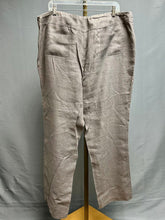 Load image into Gallery viewer, Eileen Fisher Dark Taupe Linen Wide Leg Pants (1X)
