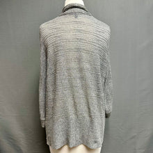 Load image into Gallery viewer, Eileen Fisher Heather Gray Linen Silk Knit Open Front Cardigan (XL)

