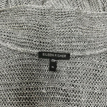 Load image into Gallery viewer, Eileen Fisher Heather Gray Linen Silk Knit Open Front Cardigan (XL)
