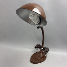 Load image into Gallery viewer, Vintage Eagle Art Deco Industrial Goose Neck Desk Lamp Cast Iron Base (17")

