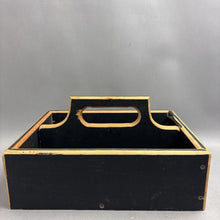 Load image into Gallery viewer, Black Wooden Caddy (7x14x11)
