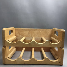 Load image into Gallery viewer, Bamboo 2-Tier Wine Rack Holds 8 Bottles (10x16x11)
