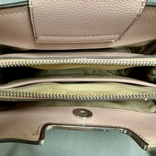 Load image into Gallery viewer, Calvin Klein Pale Pink Faux Leather Crossbody Chain Strap Purse (6.5x9.5x3.5")
