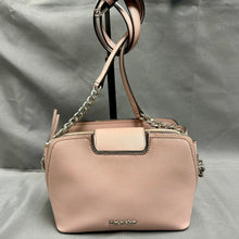 Load image into Gallery viewer, Pale Pink Faux Leather Crossbody Chain Strap Purse (6.5x9.5x3.5")
