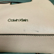 Load image into Gallery viewer, Calvin Klein Pale Pink Faux Leather Crossbody Chain Strap Purse (6.5x9.5x3.5")
