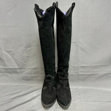 Load image into Gallery viewer, Guess Black Studded Suede Over the Knee Heel Boots As-Is (9.5)
