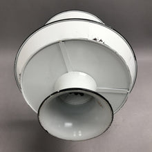 Load image into Gallery viewer, Two-Tier Enamel Pedestal Tray (~17x12x12)
