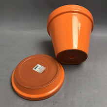 Load image into Gallery viewer, Orange Terra Cotta Planter Pot (6")(2 Available)
