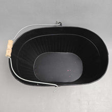 Load image into Gallery viewer, Black Oval Metal Bucket (6.5x14x9)
