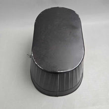 Load image into Gallery viewer, Black Oval Metal Bucket (6.5x14x9)
