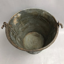 Load image into Gallery viewer, Vintage Rustic Heavy Thick Metal Farm Bucket Pail (11")
