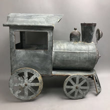 Load image into Gallery viewer, Rustic Galvanized Steel Train Model Railroad Decor (17x20x10)(As Is)
