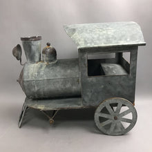 Load image into Gallery viewer, Rustic Galvanized Steel Train Model Railroad Decor (17x20x10)(As Is)
