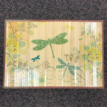 Load image into Gallery viewer, Veranda Dragonfly Trio Bamboo Indoor Mat (24x34)
