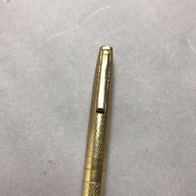 Load image into Gallery viewer, Vintage Sheaffer 23K Gold Electroplated Ballpoint Pen Blue Ink White Dot USA (5")
