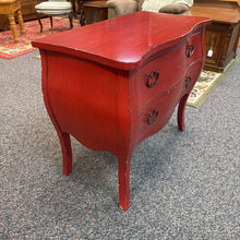 Load image into Gallery viewer, Distressed Red 2 Drawer Dresser (30x33x18)
