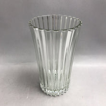 Load image into Gallery viewer, Vintage Cristal d'Arques Crystal Vase Flared Vertical Ribs (9.5")
