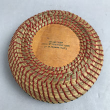 Load image into Gallery viewer, Vintage Handcrafted Woven Basket with Wood Base (2x5)

