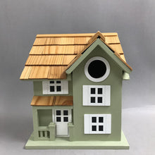 Load image into Gallery viewer, Light Green Townhouse Birdhouse (8x7)
