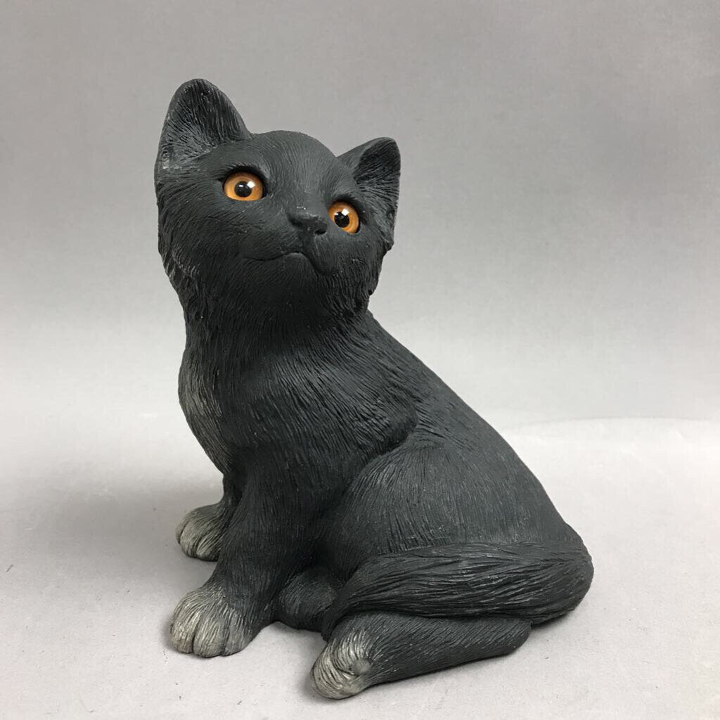 Vintage Sandicast Sandra Brue Sitting Black Kitten (6