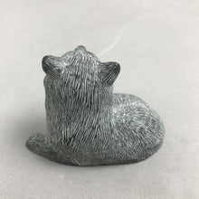 Load image into Gallery viewer, Vintage Carved Aarktik Black Soapstone Figure Sled Dog (2")
