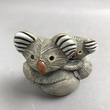 Load image into Gallery viewer, Vintage Artesania Rinconada Koala Mom &amp; Baby Pottery Figurine Signed (3")
