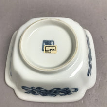 Load image into Gallery viewer, Vintage Fitz and Floyd Blue &amp; White Chinoiserie Sea Dragon Square Porcelain Bowl (2x5)
