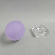 Load image into Gallery viewer, Purple/Lavender Frosted Glass Egg w/ Etched Unicorn (2.5")
