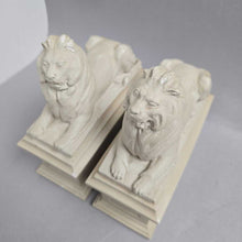 Load image into Gallery viewer, New York Public Library Alva Museum Replica Reclining Lion Bookends (7x3x6.5) (As-Is)
