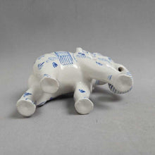 Load image into Gallery viewer, Cobalt Blue &amp; White Elephant Figurine (~4x5x2)
