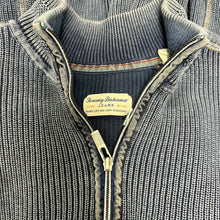 Load image into Gallery viewer, Tommy Bahama Washed Navy Sandover Fit Quarter Zip Sweater (M)
