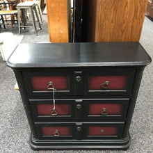 Load image into Gallery viewer, Pulaski Black / Red 3 Drawer Dresser (25x34x12)
