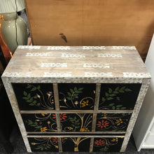 Load image into Gallery viewer, Multicolor Floral Dresser 3 Drawer (39x38x16)
