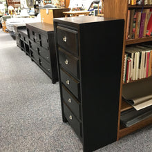 Load image into Gallery viewer, Black Dresser 5 Drawer (50x24x16)
