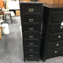 Load image into Gallery viewer, Black Dresser 7 Drawer (50x19x15)
