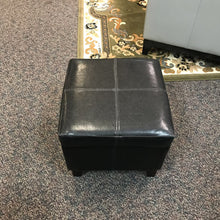 Load image into Gallery viewer, Black Ottoman w/Storage (16x18x18)
