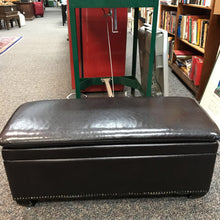 Load image into Gallery viewer, Black Ottoman w/ Storage (16x36x16)
